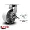 Service Caster 8'' Heavy Duty Semi Steel Cast Iron Caster with Brake and Swivel Lock CRAN-SCC-KP92S830-SSR-SLB-BSL - alternate 5